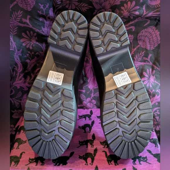 Stylish Black Women's Lace-Up Heeled Sandals Nasty Gal Sz10 - Picture 5 of 6